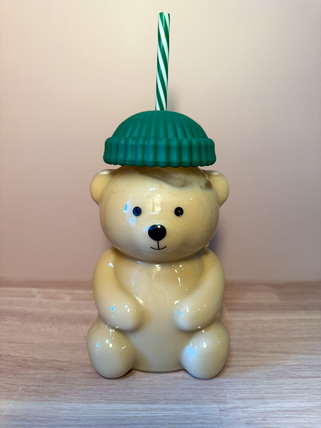 Merry Bear Holiday Glass Mug